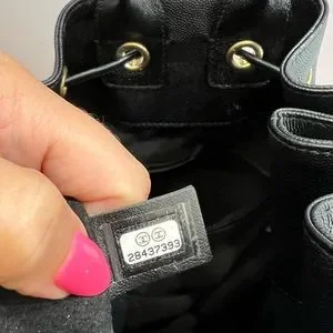 Authentic CHANEL
Caviar Deauville Drawstring Backpack Black 2020 CHANEL | Bags | Authentic Chanelcaviar Deauville Drawstring  main image 3